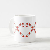 Candy Canes Crossed Kaffeetasse (Vorderseite Links)