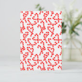 Candy Canes Dankeskarte (Stehend Vorderseite)