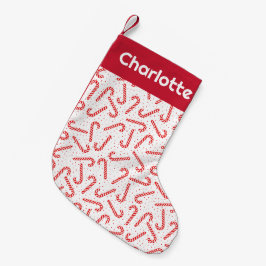 Candy Canes Design Kleiner Weihnachtsstrumpf
