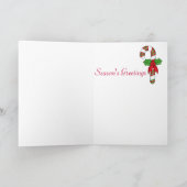 Candy Canes Feiertagskarte (Innenseite)