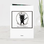 Candy Canes Feiertagskarte (Rückseite)