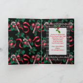 Candy Canes Feiertagskarte (Innenseite)