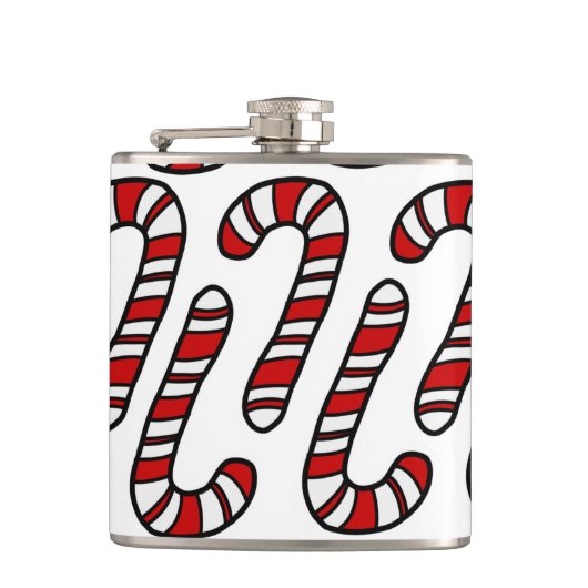 Candy Canes Flachmann (Vorderseite)