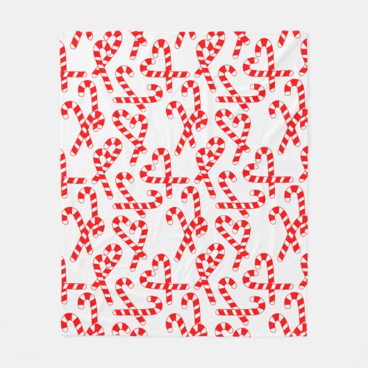 Candy Canes Fleecedecke (Vorderseite)
