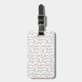 Candy Canes Gepäckanhänger (Vorderseite vertikal)