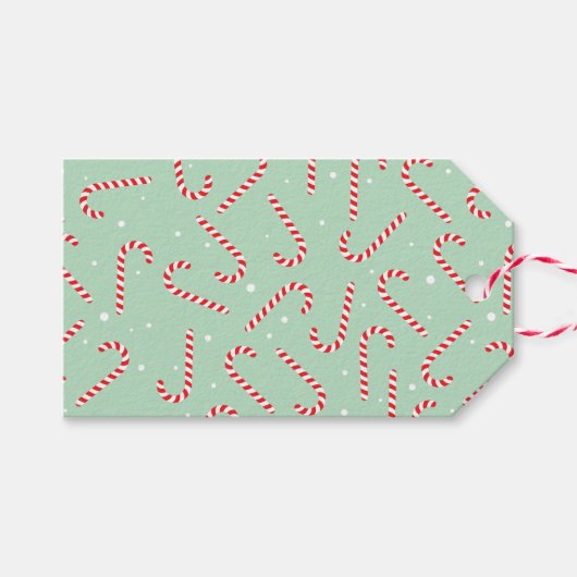 Candy Canes Geschenkanhänger (Vorderseite (Horizontal))