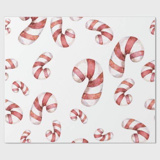 Candy Canes Geschenkpapier (Flach)