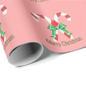 Candy Canes Geschenkpapier (Rolleneckpunkt)