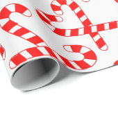 Candy Canes Geschenkpapier (Rolleneckpunkt)