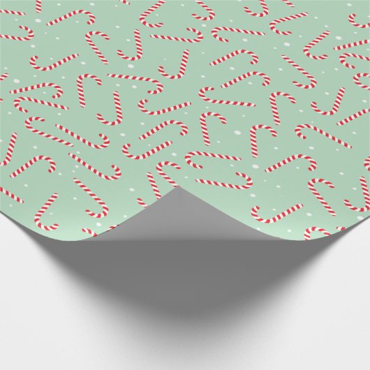 Candy Canes Geschenkpapier (Ecke)