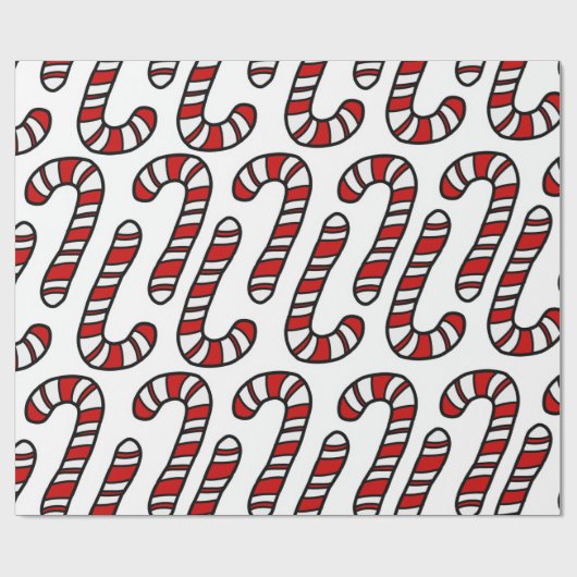 Candy Canes Geschenkpapier (Flach)