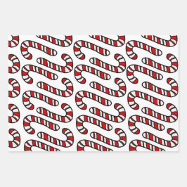Candy Canes Geschenkpapier Set