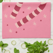 Candy canes geschirrtuch (Gefaltet)