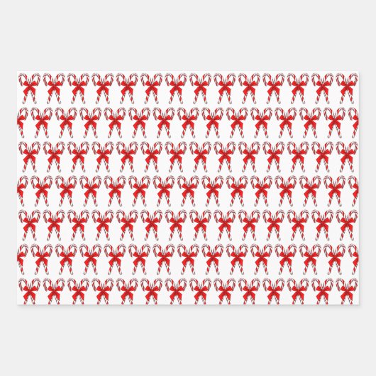 Candy Canes, Gingerbrot House Weihnachten Geschenkpapier Set (Vorderseite 2)