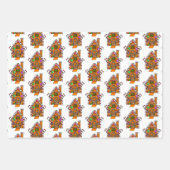 Candy Canes, Gingerbrot House Weihnachten Geschenkpapier Set (Vorderseite)