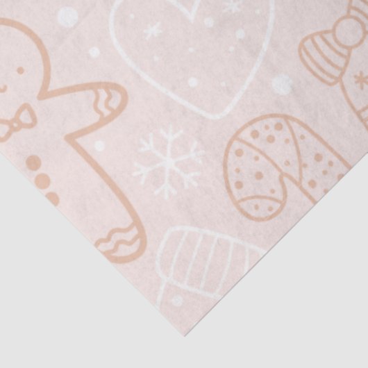 Candy Canes Gingerbrot Men Stars Weihnachten Seidenpapier (Ausschnitt)