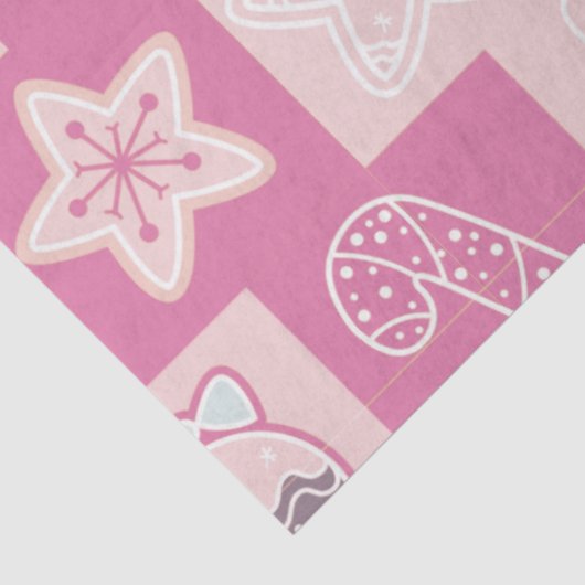 Candy Canes Gingerbrot Men Stars Weihnachten Seidenpapier (Ausschnitt)