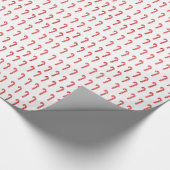 Candy Canes Glossy Wrapping Paper Geschenkpapier (Ecke)