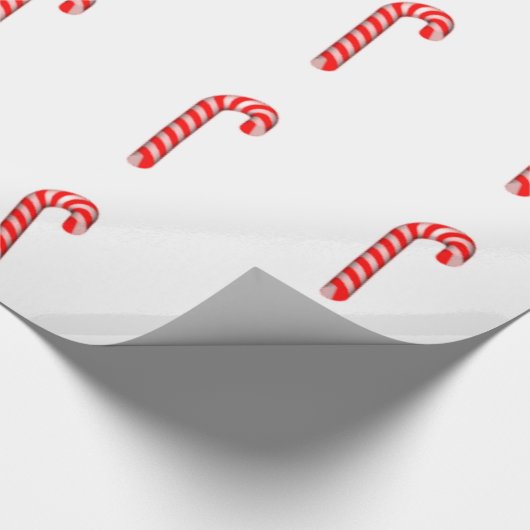 Candy Canes Glossy Wrapping Paper Geschenkpapier (Ecke)