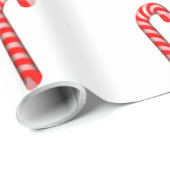Candy Canes Glossy Wrapping Paper Geschenkpapier (Rolleneckpunkt)