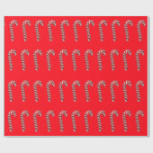 Candy Canes Glossy Wrapping Paper Geschenkpapier (Flach)