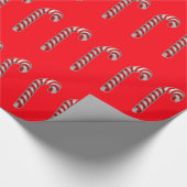 Candy Canes Glossy Wrapping Paper Geschenkpapier (Ecke)