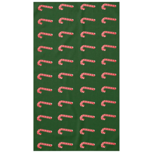 Candy Canes Green Tischdecke (Vorderseite)