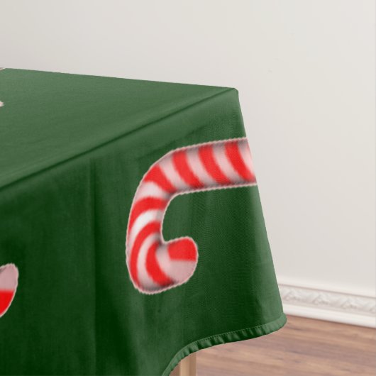 Candy Canes Green Tischdecke (Beispiel)