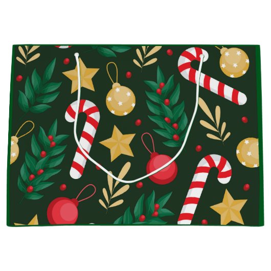 Candy Canes Große Geschenktüte (Vorderseite)