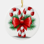 Candy Canes Keramik Ornament (Vorne)