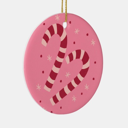 Candy canes keramik ornament (Rechts)