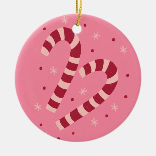 Candy canes keramik ornament (Vorne)