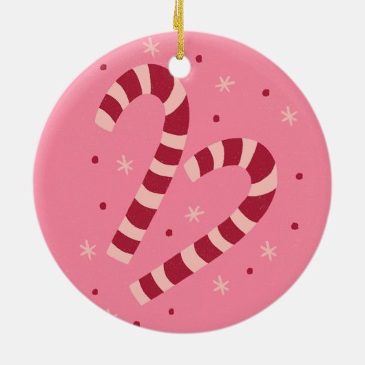 Candy canes keramik ornament (Hinten)