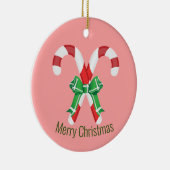 Candy Canes Keramik Ornament (Rechts)