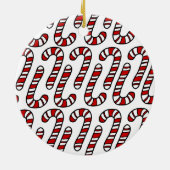 Candy Canes Keramik Ornament (Hinten)
