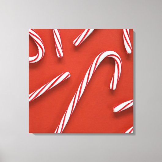 Candy Canes Leinwanddruck (Vorderseite)