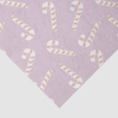 Candy Canes Lila Weihnachten Seidenpapier (Ausschnitt)