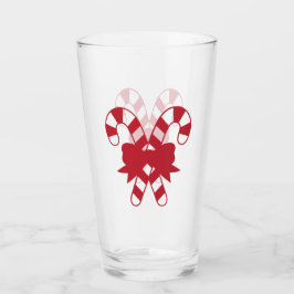 Candy Canes mit Bow Glas
