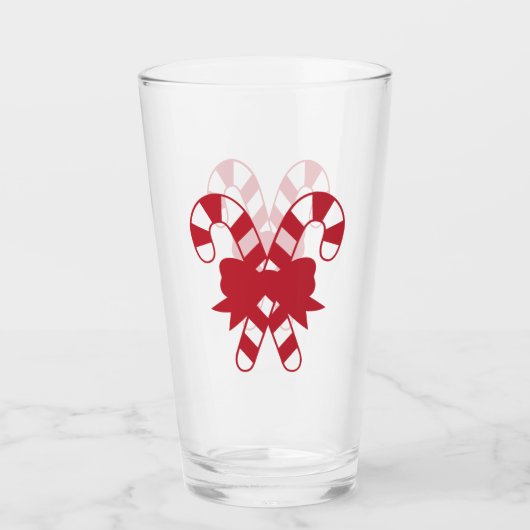 Candy Canes mit Bow Glas (Vorderseite)