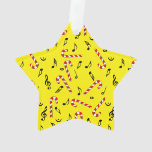 Candy Canes Musiknoten Ornament