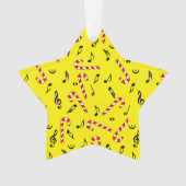 Candy Canes Musiknoten Ornament (Vorderseite)