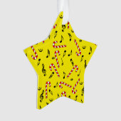 Candy Canes Musiknoten Ornament (Vorderseite)