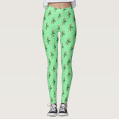 Candy Canes Muster Leggings (Vorderseite)