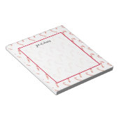 Candy Canes Muster Notizblock (angewinkelt)