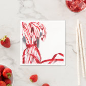 Candy Canes Napkins Serviette (Beispiel)