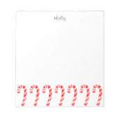 Candy Canes Notizblock (Vorderseite)
