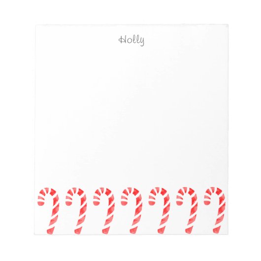 Candy Canes Notizblock (Vorderseite)