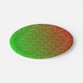 Candy Canes Pappteller (Schrägansicht)