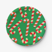 Candy Canes Pappteller (Vorderseite)