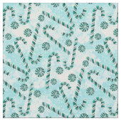 Candy Canes Peppermint Weihnachten  Stoff (Nahaufnahme)